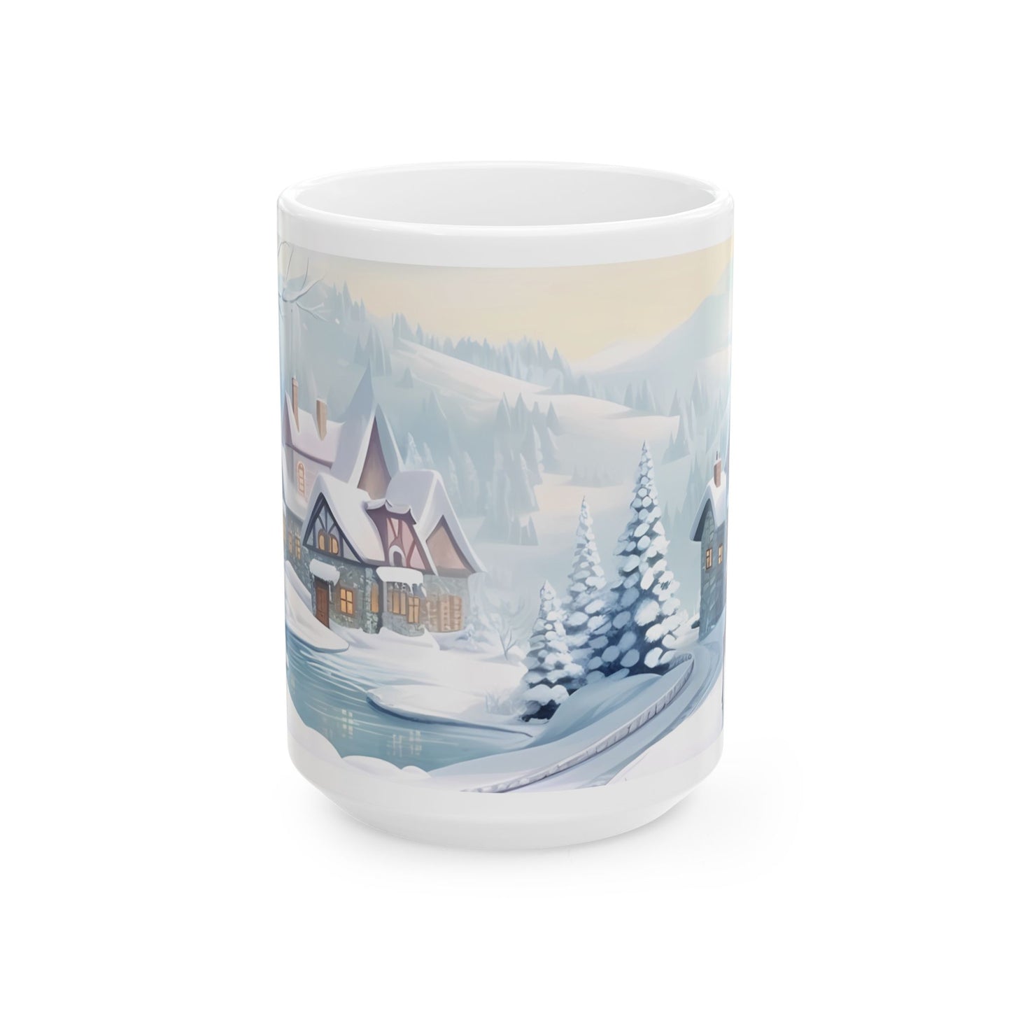 Christmas Mug - Snowy Landscape Wrap