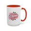 Christmas Mug - Merry Christmas Red Text Mistletoe