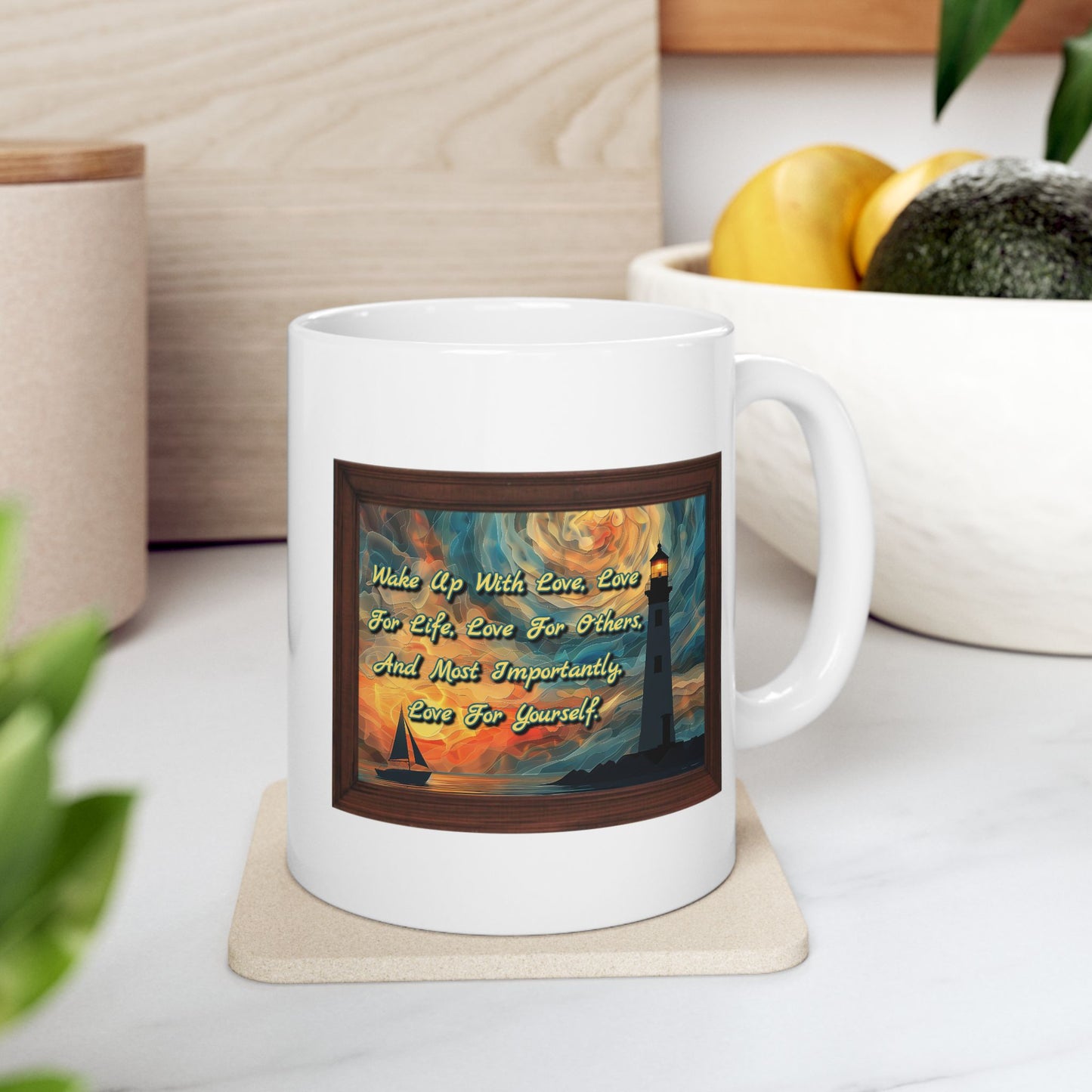 Motivation Mug - Wake Up With Love