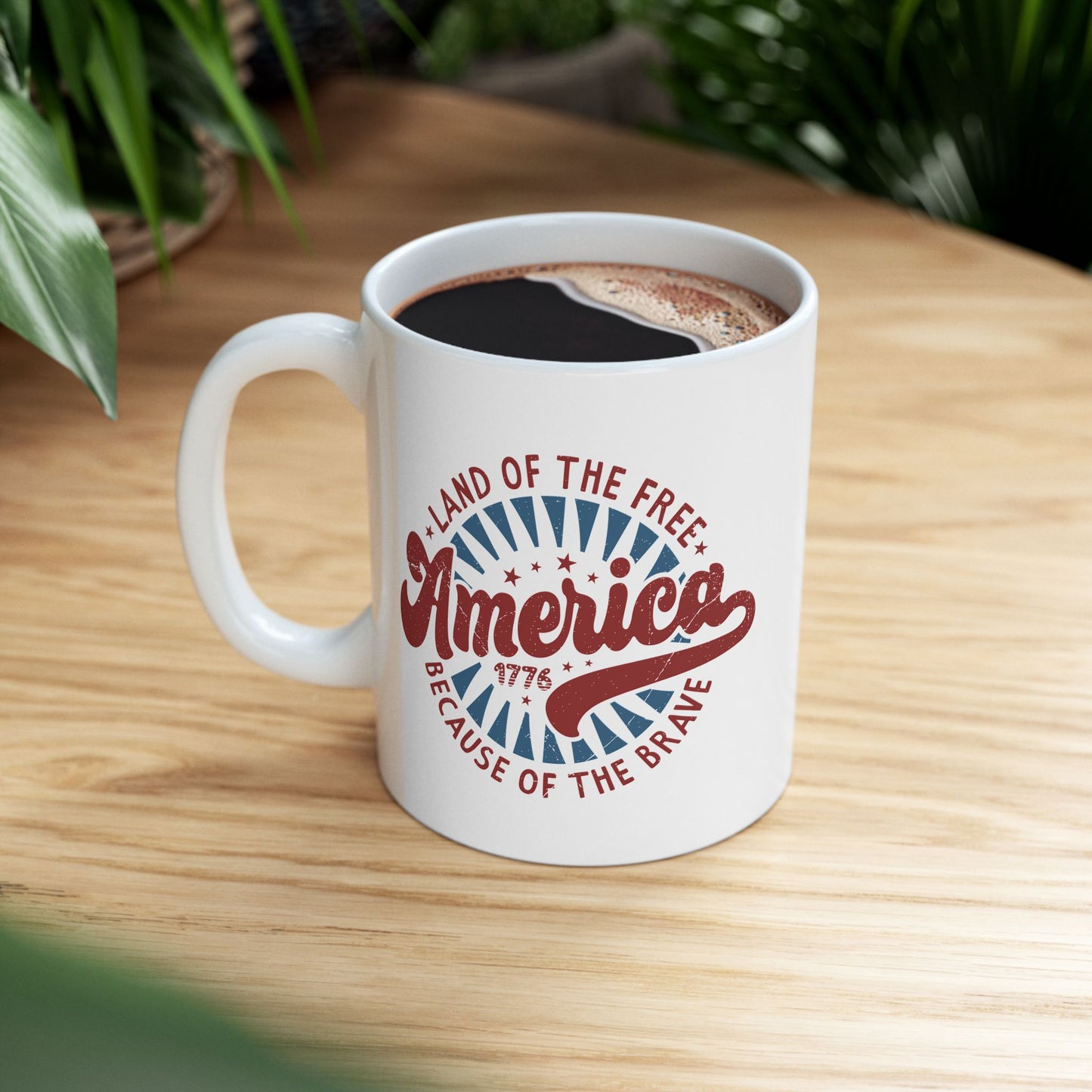 4th of July Mug - America 1776 Land of the Free