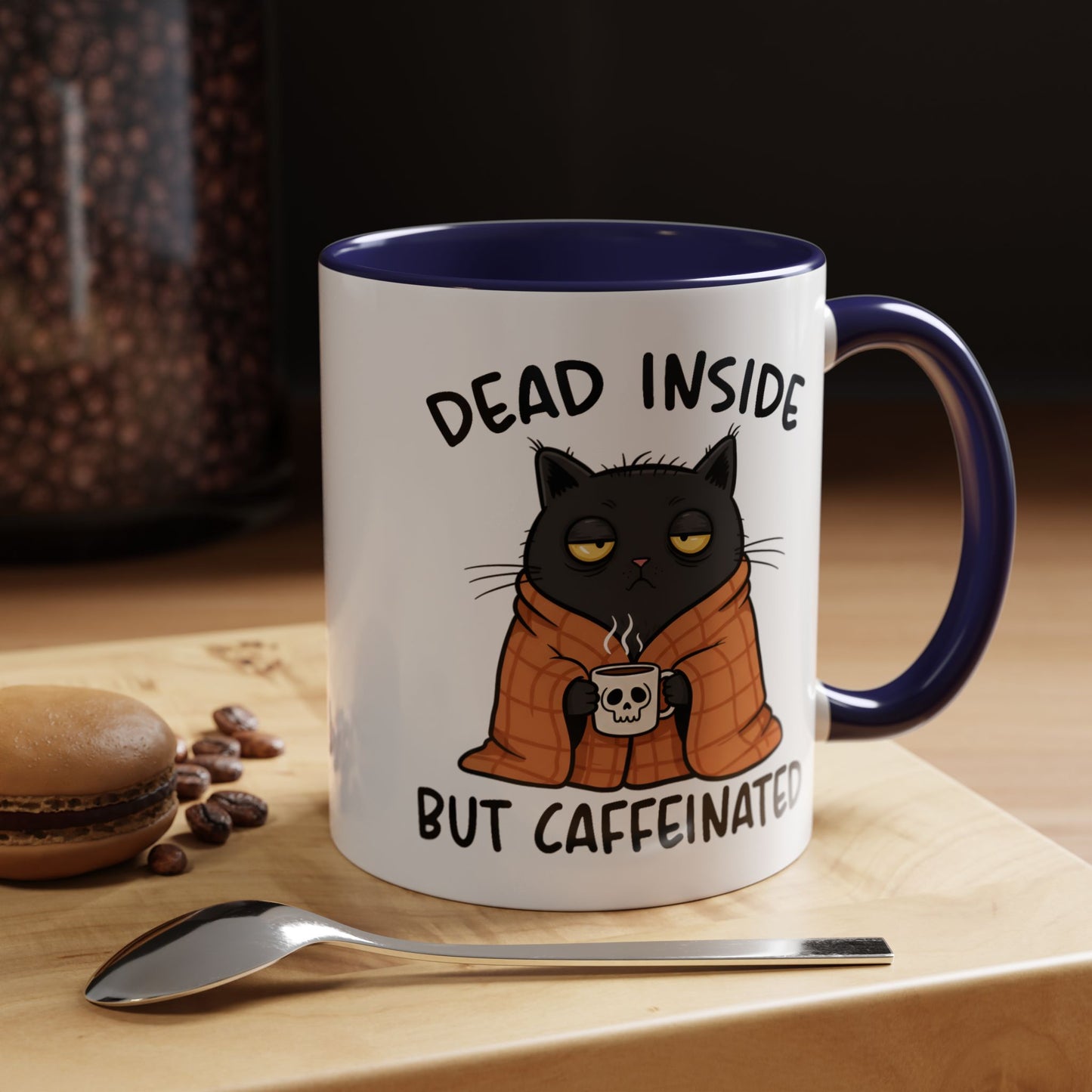 Animal Mug - Dead Inside But Caffeinated