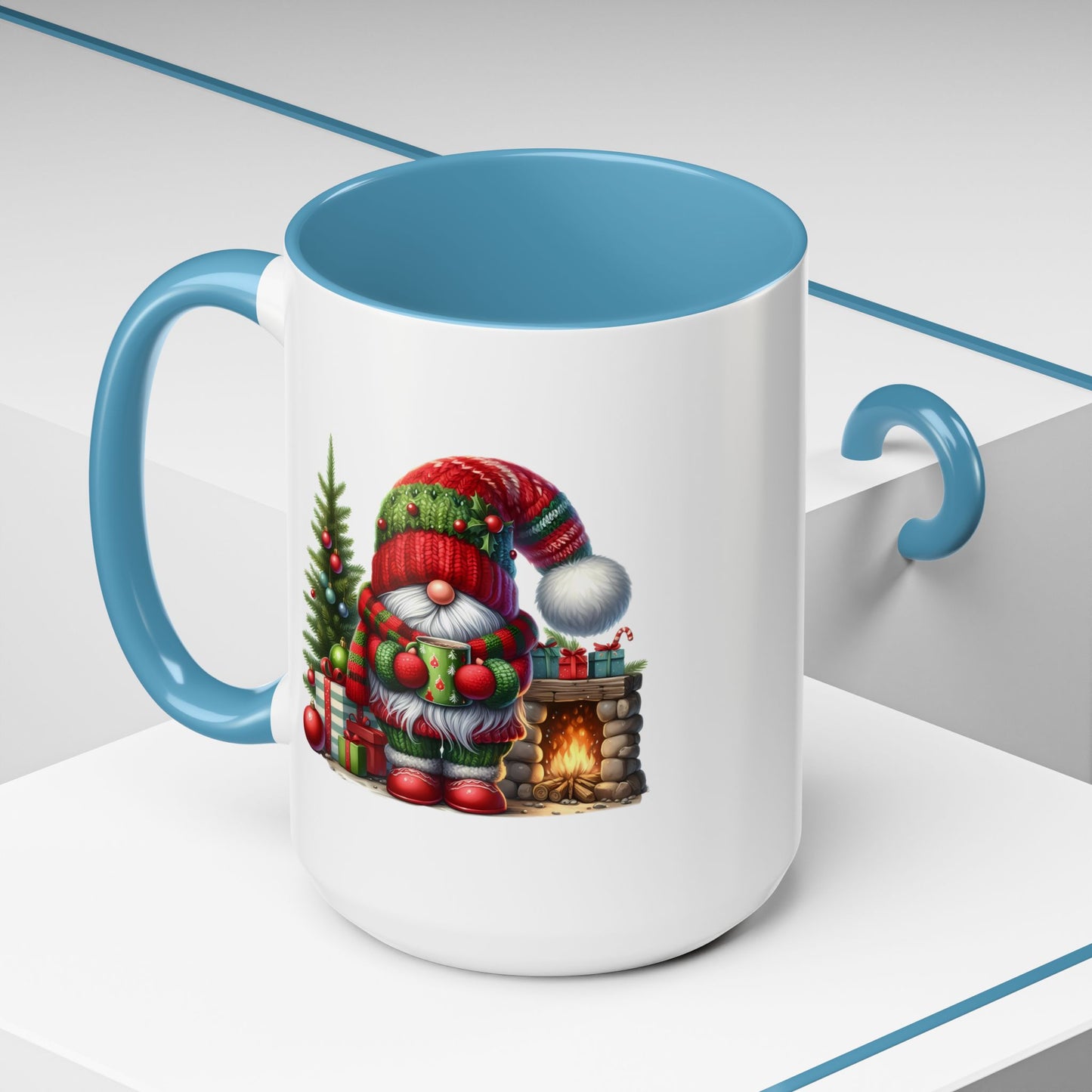 Christmas Mug - Gnome Fireplace