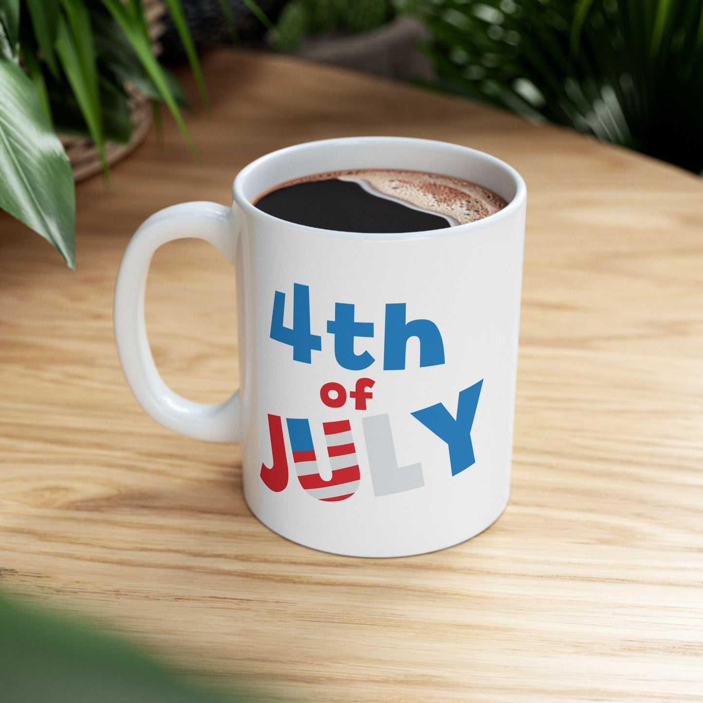 4th of July Mug - 4th of July Red White and Blue