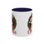 Christmas Mug - Merry Christmas Red Text Cat Presents Wreath
