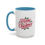 Christmas Mug - Merry Christmas Red Text Mistletoe