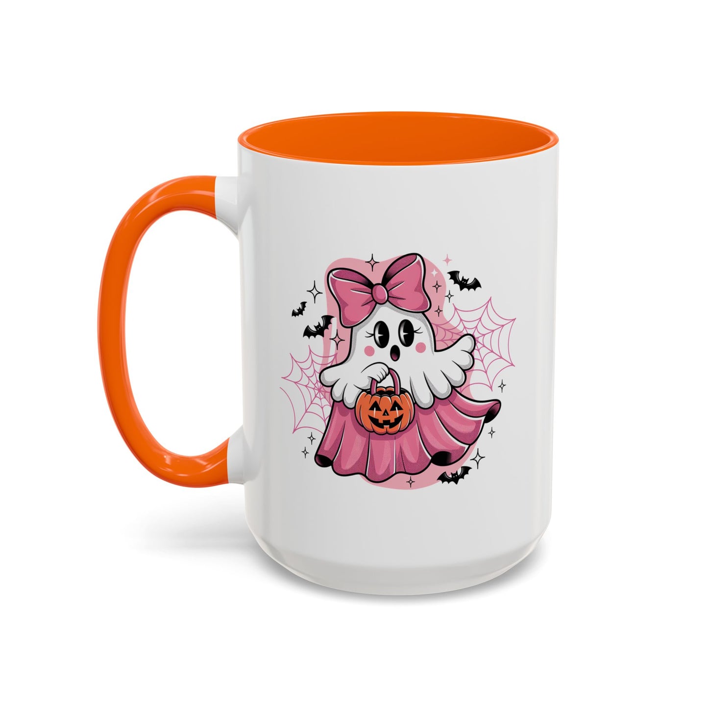 Halloween Mug - Ghost With Pink Bow
