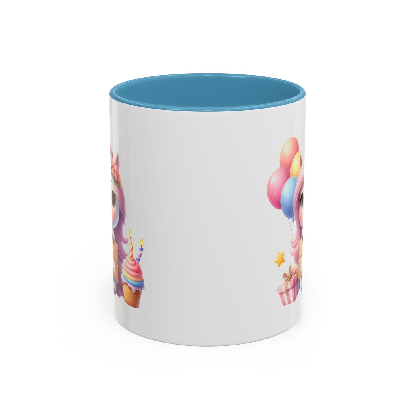 Birthday Mug - Girl Unicorn Happy Birthday Sign 2