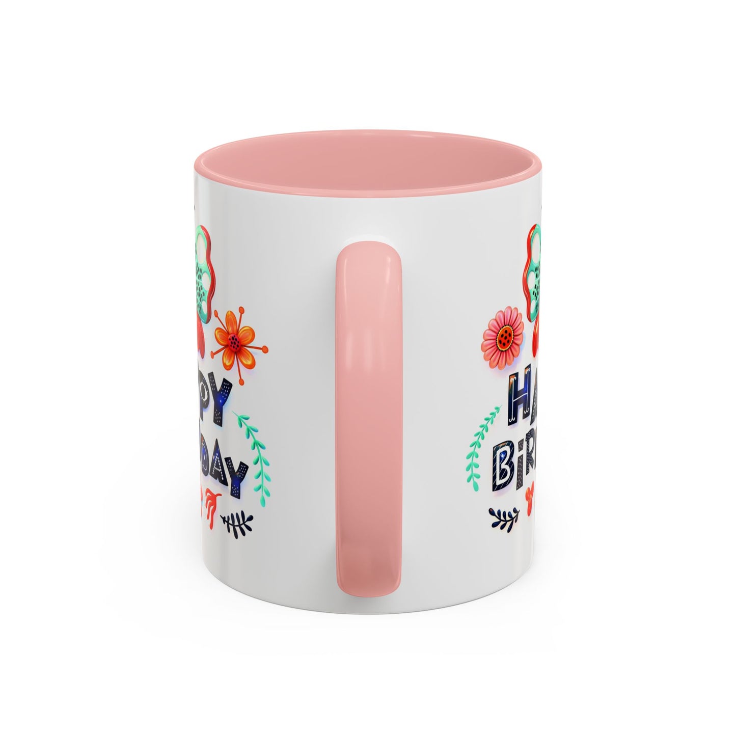 Birthday Mug - Butterfly Flowers