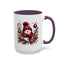 Christmas Mug - Burgundy Snowman