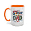 Father's Day Mug - Dad Brave Warrior