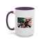 4th of July Mug - Skull Guns Flag