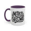 Christmas Mug - Merry Christmas Black Text Mistletoe