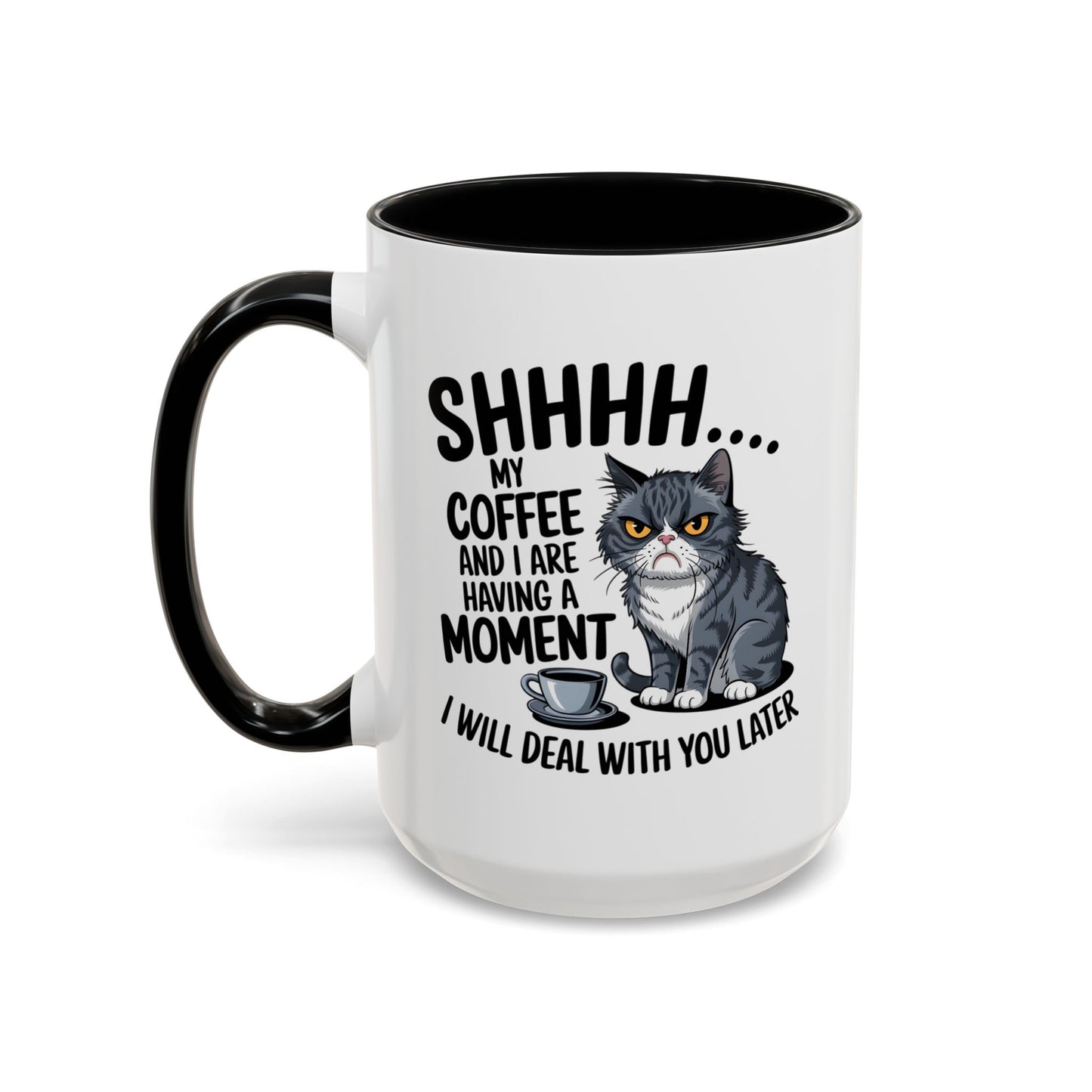Animal Mug - Shhhh My Coffee and I