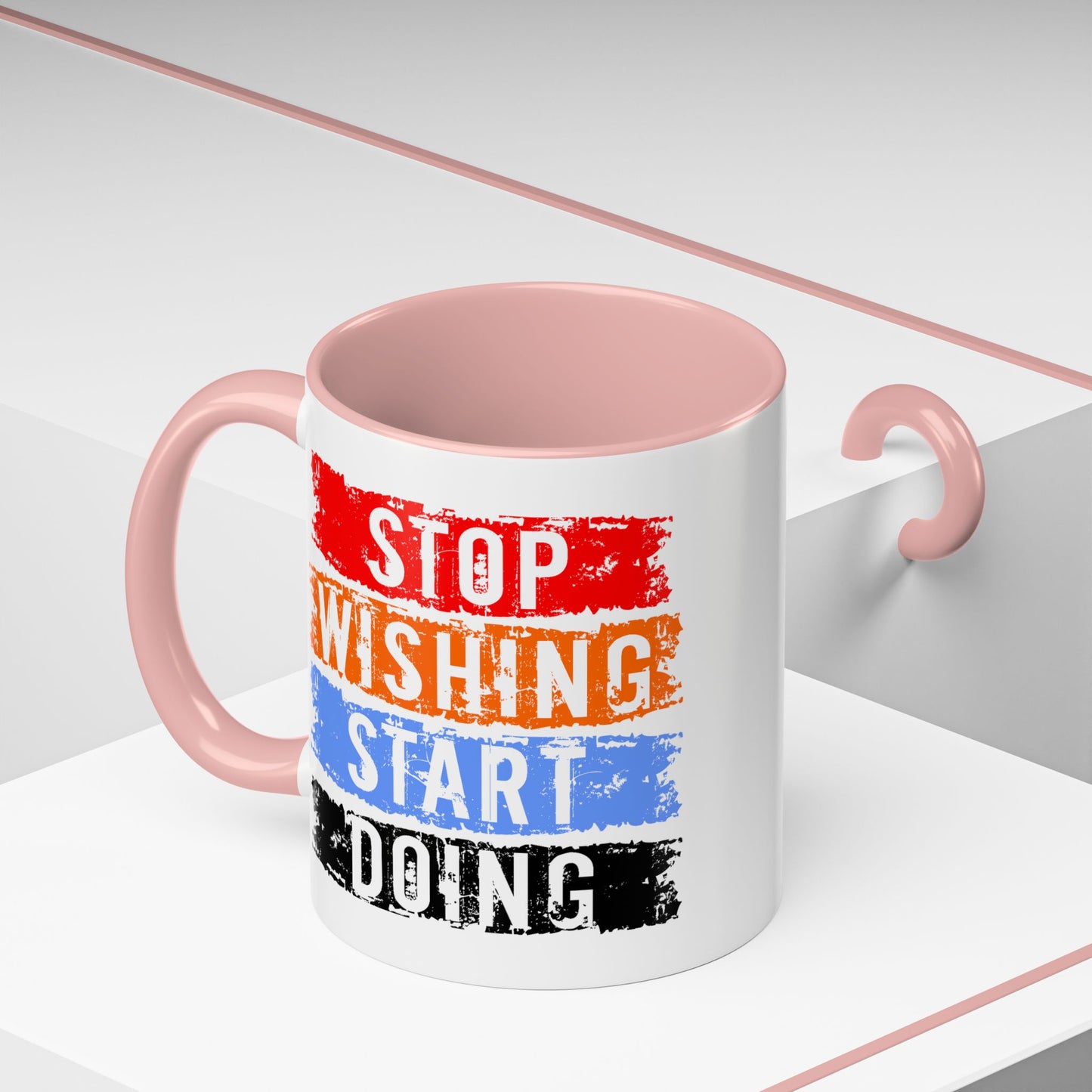 Motivation Mug - Stop Wishing Start Doing