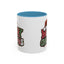 Christmas Mug - Merry Christmas Red Green & White Graffiti Hat