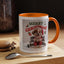 Christmas Mug - Merry Christmas Red Text Puppy Red Top