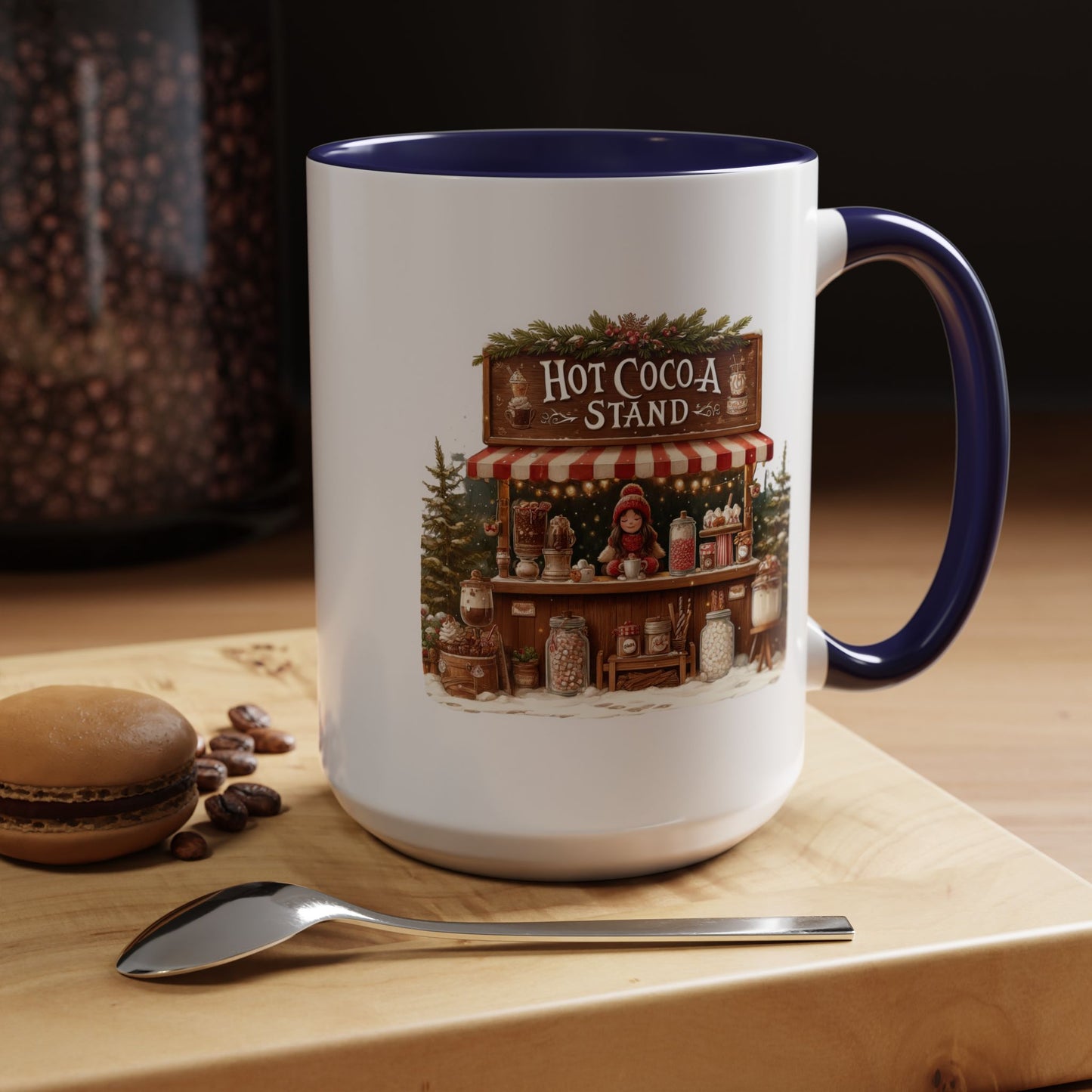 Christmas Mug - Hot Cocoa Stand White Text