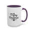 Christmas Mug - Merry Christmas Black Text Tree Star Present