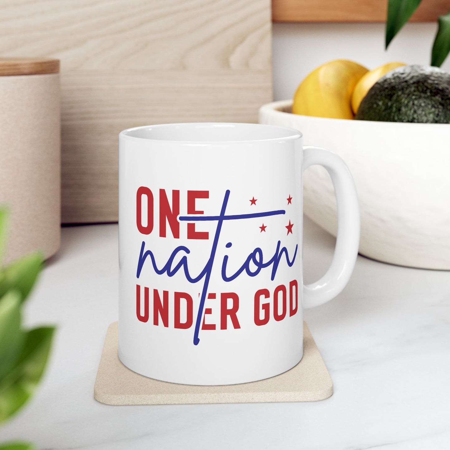4th of July Mug - One Nation Under God Patriotic