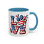 4th of July Mug - Animal Love USA Flag