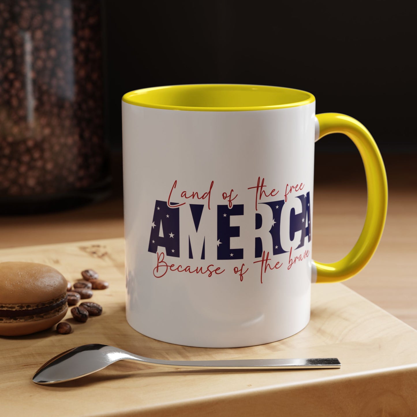 4th of July Mug - American Land of the Free Stars