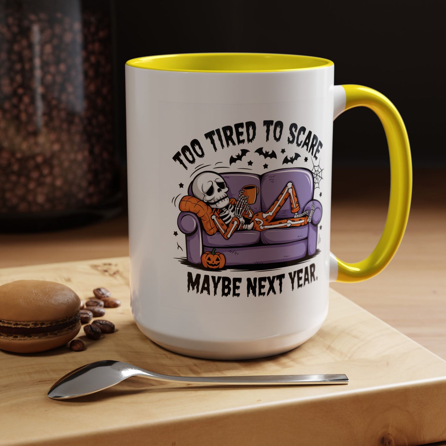 Halloween Mug - Too Tired To Scare
