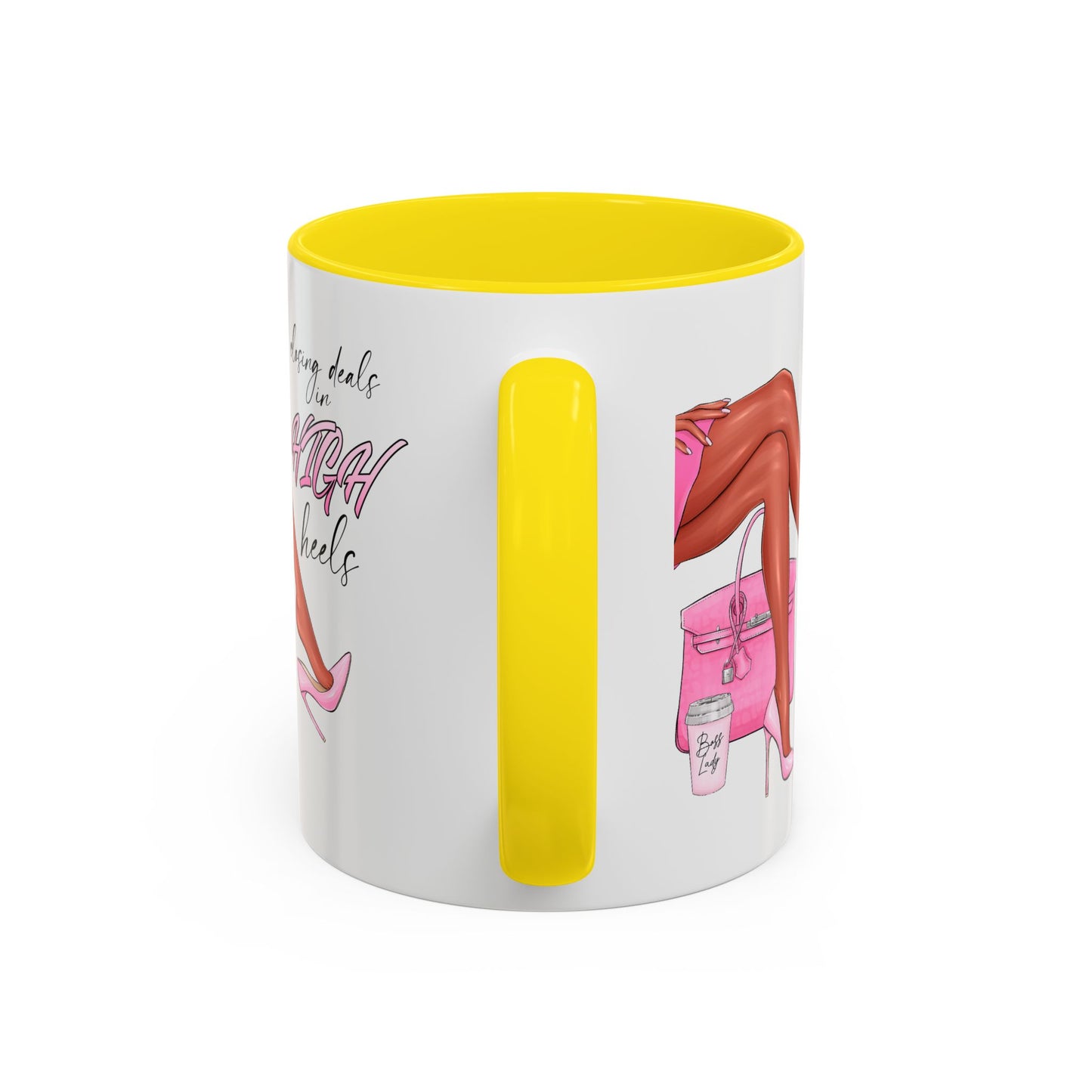 Humor Mug - Closing Deals in High Heels