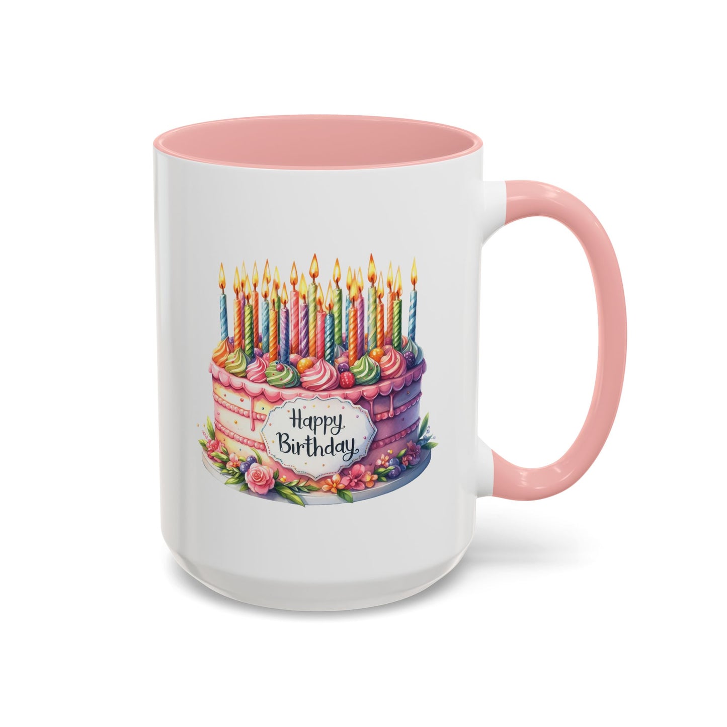 Birthday Mug - Happy Birthday Large Cake With...