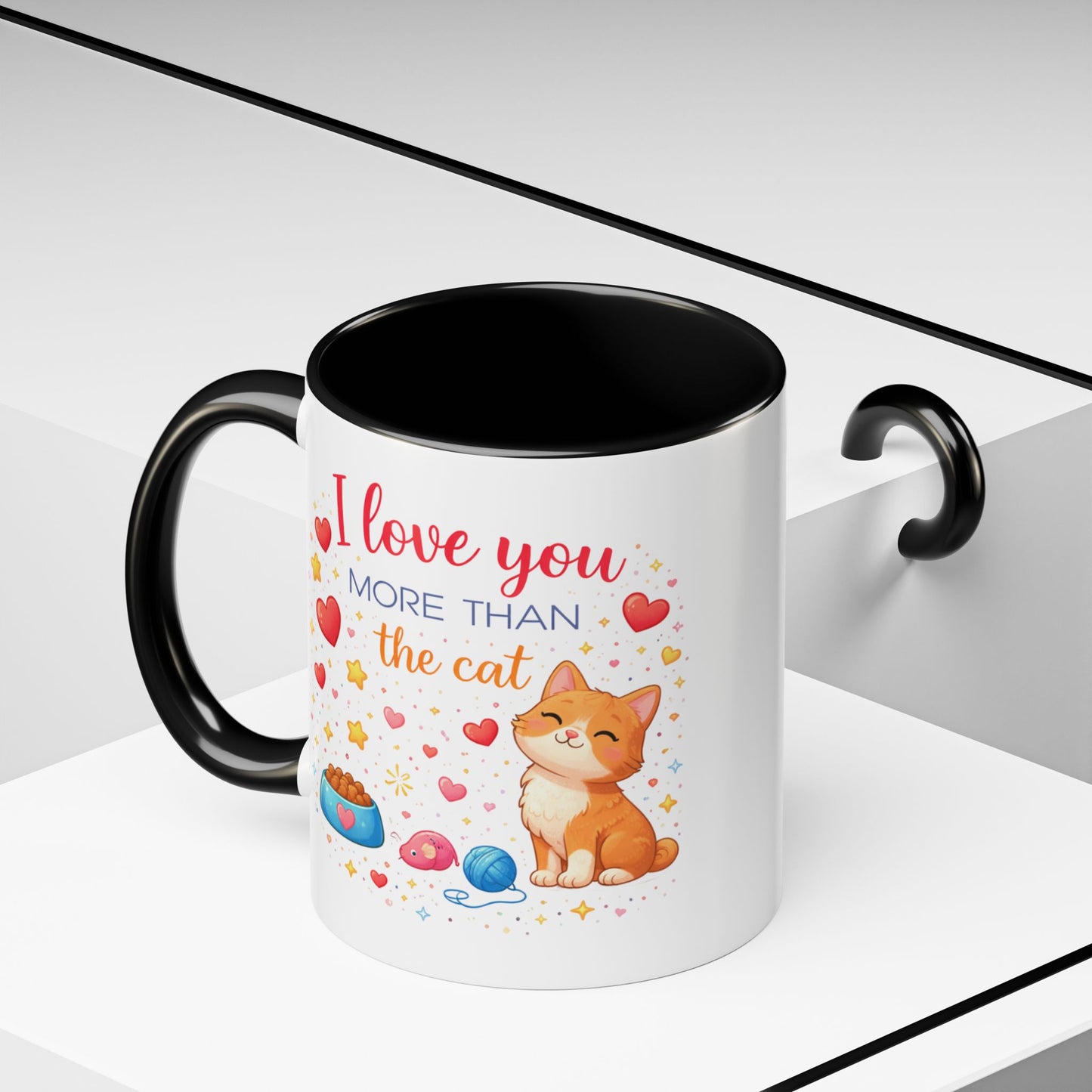 Anniversary Mug - I Love You More Than The Cat