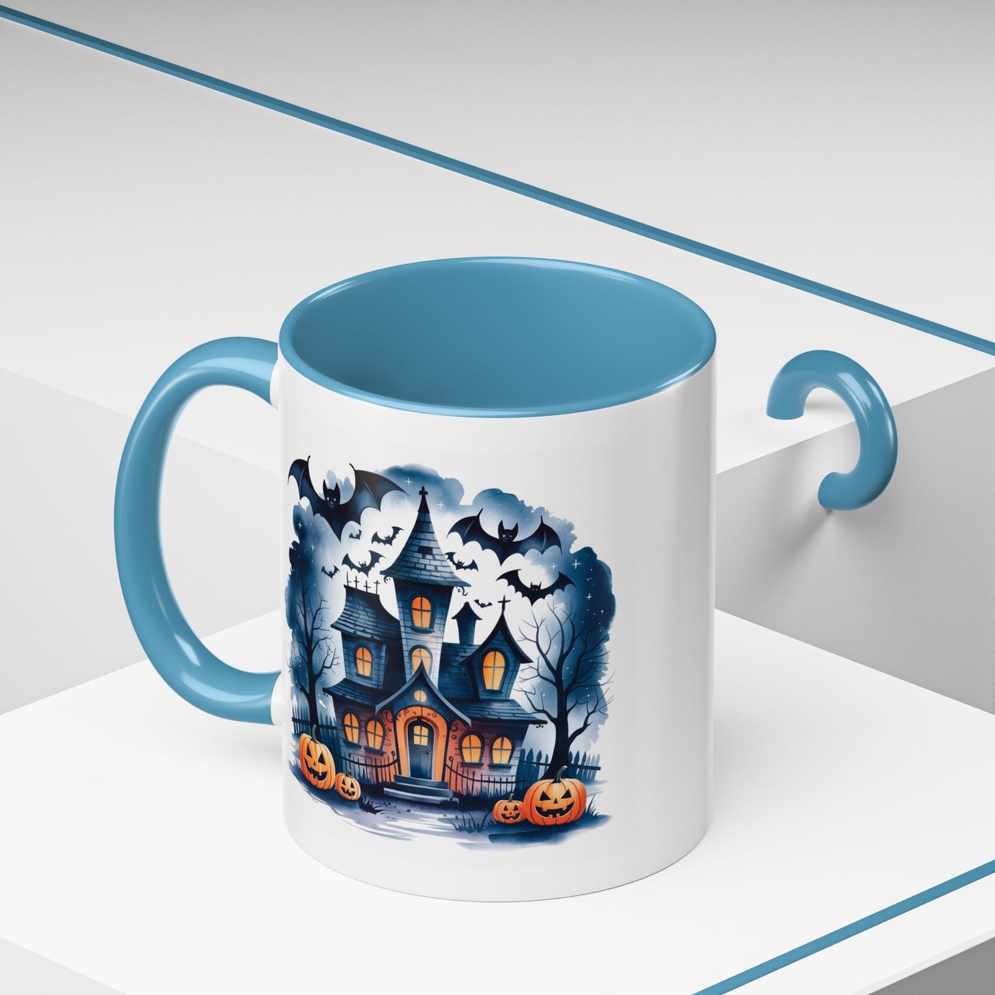 Halloween Mug - Bat Ghost House