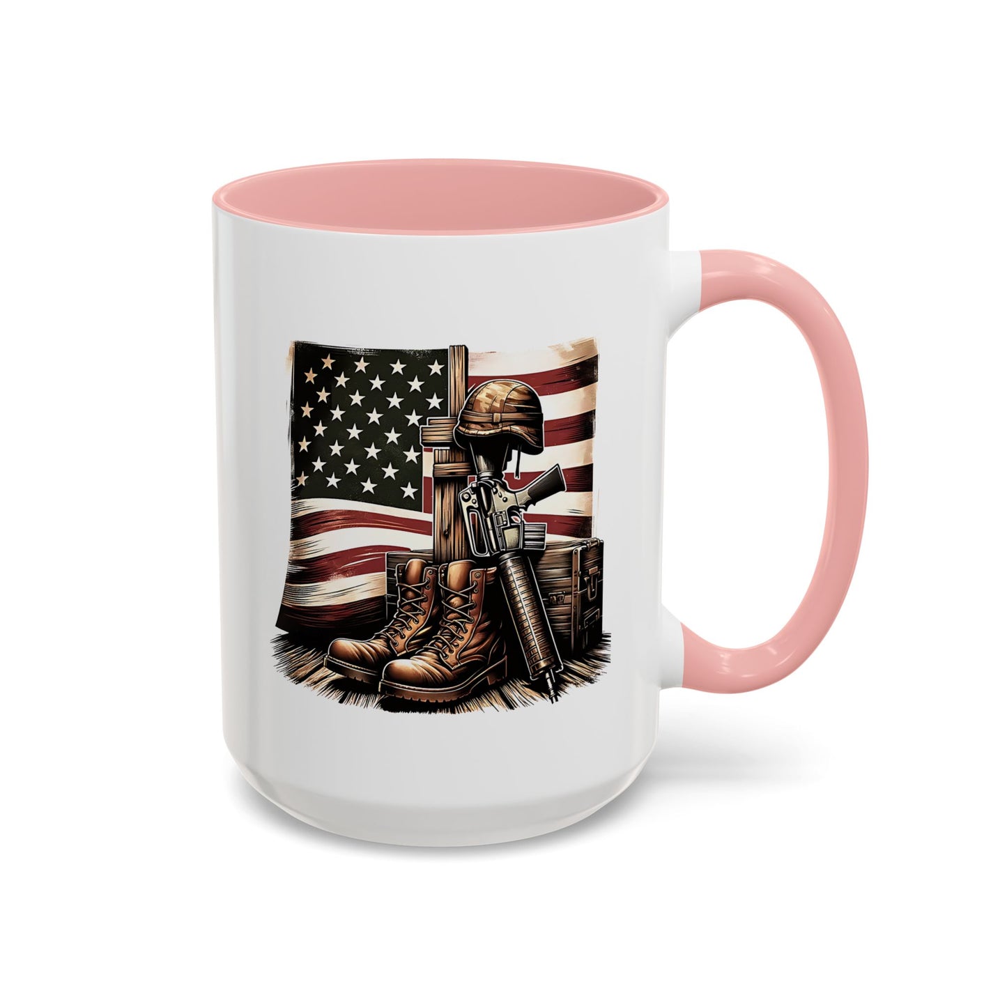 4th of July Mug - Fallen Soldier Boots Flag 3