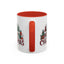 Christmas Mug - Merry Christmas Tartan Text Trees Presents