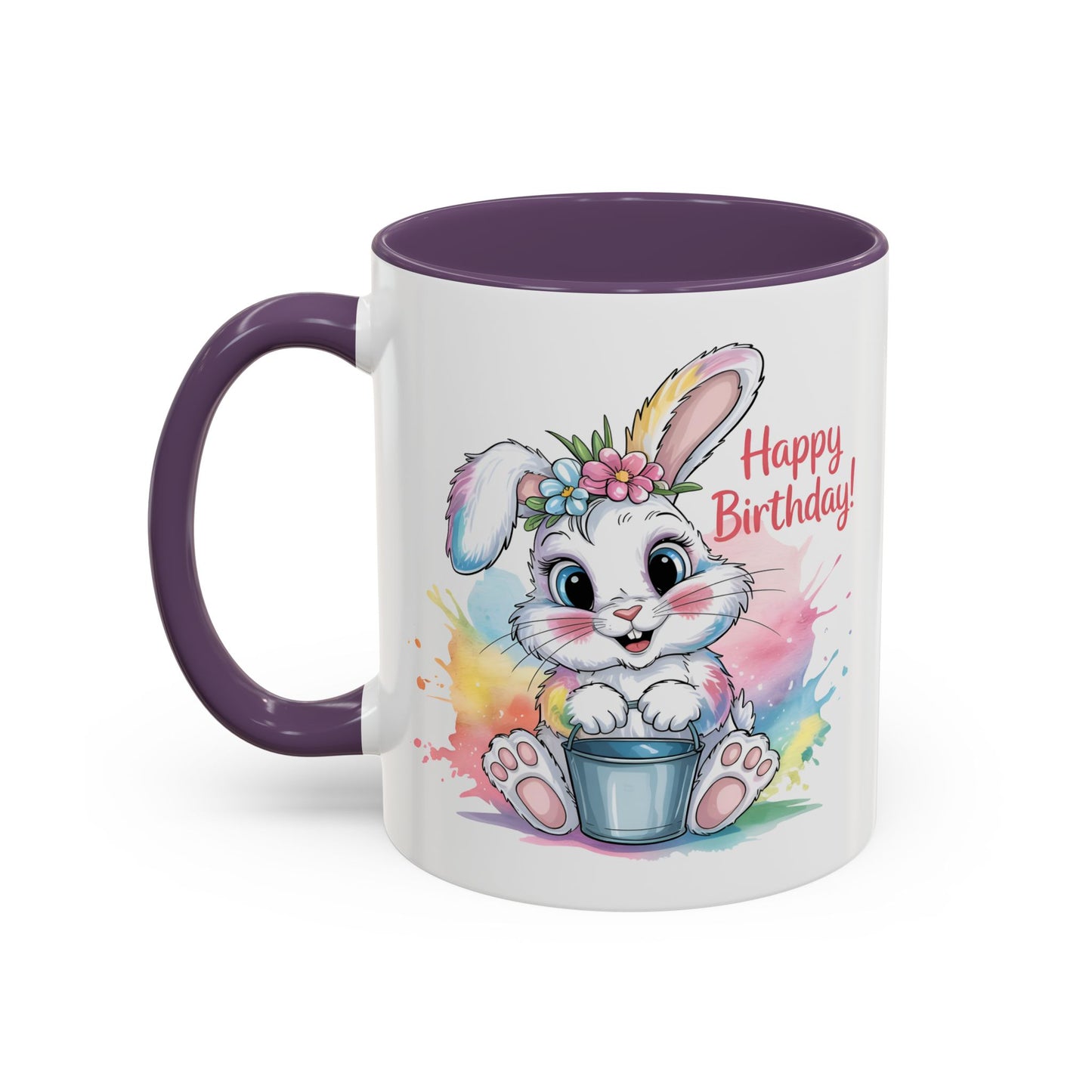 Birthday Mug - Happy Birthday Cute Bunny