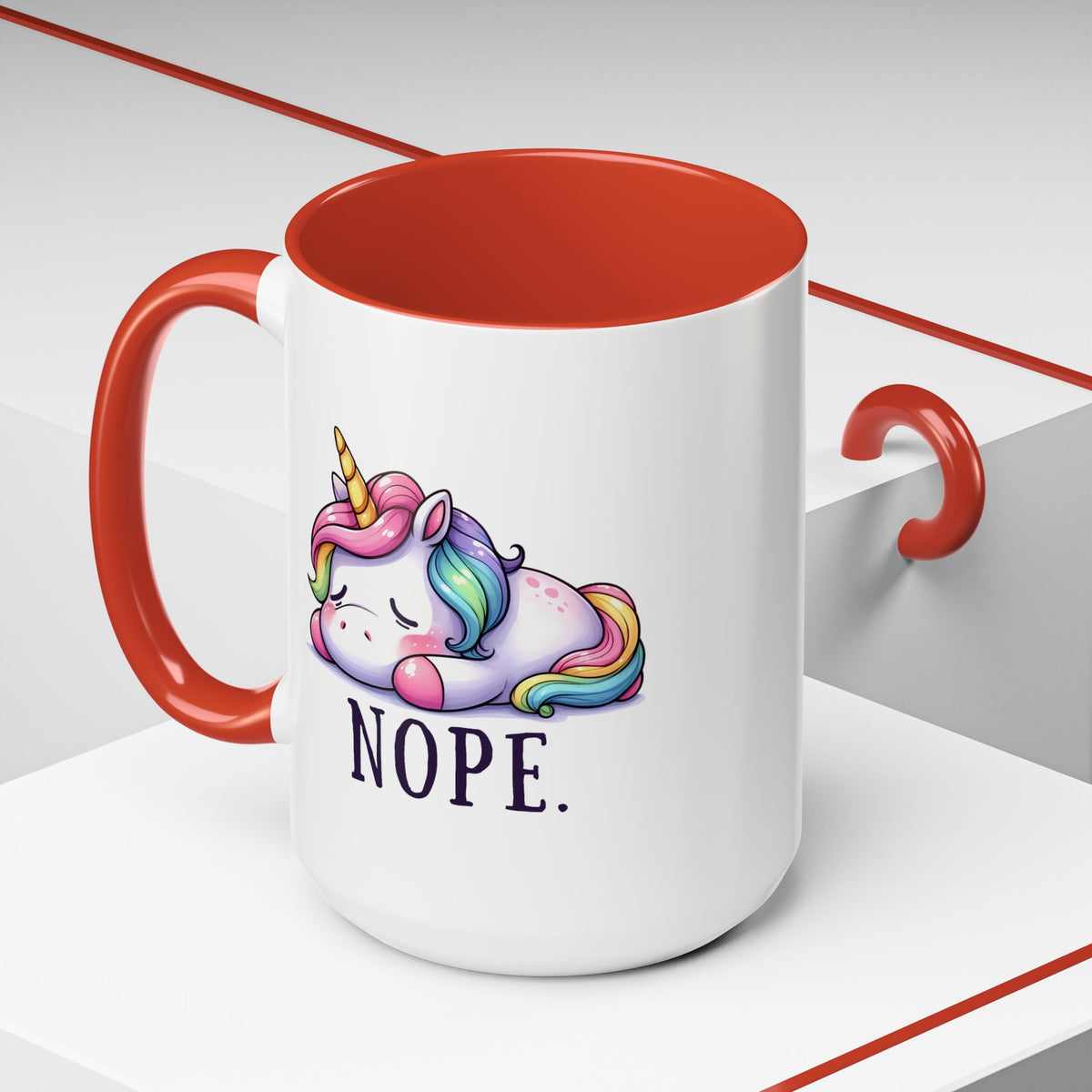Humor Mug - Nope Unicorn