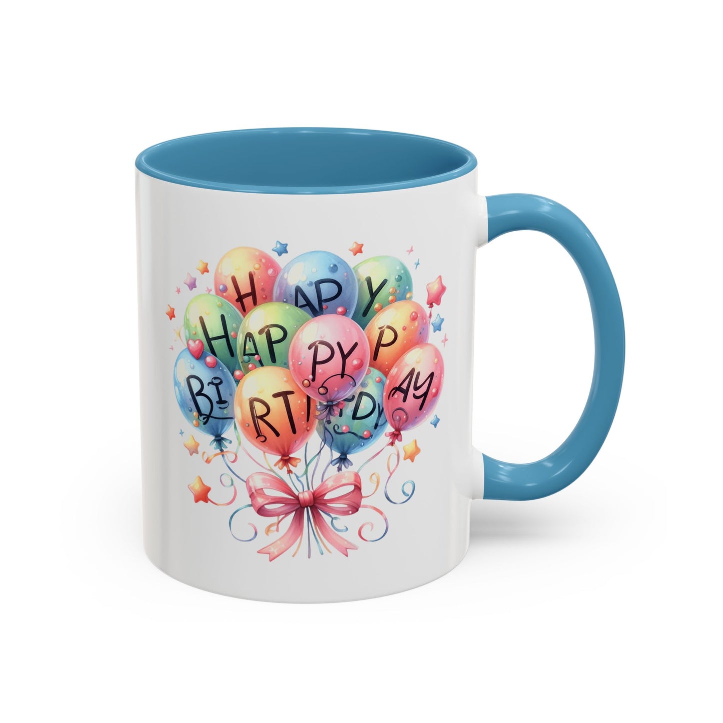 Birthday Mug - Happy Birthday Balloons