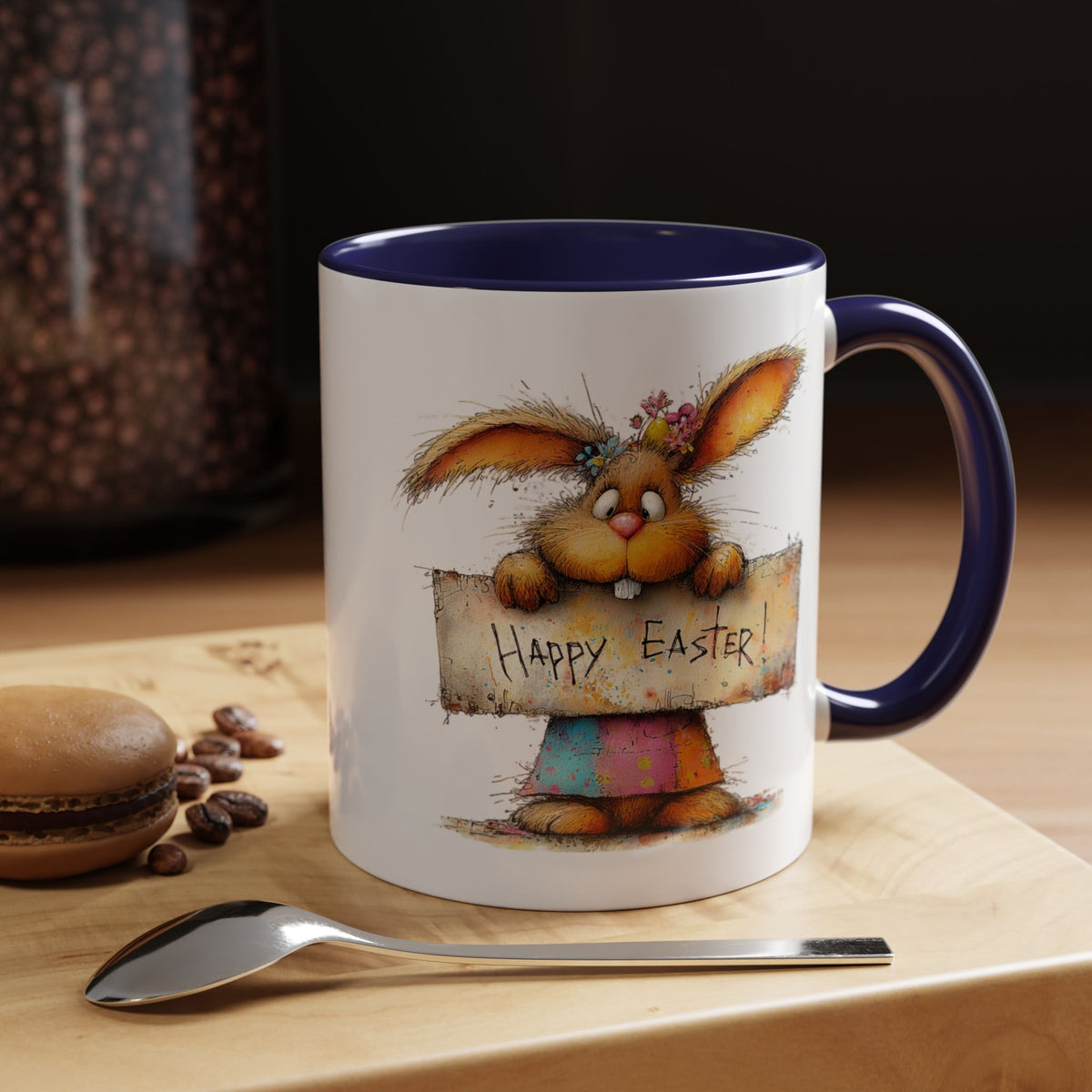 Easter Mug - Happy Easter Bunny Sign