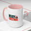 Christmas Mug - Merry Christmas Green & Red Text Santa Bag
