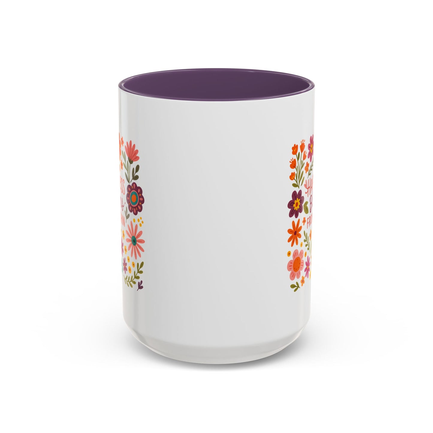 Motivation Mug - Happiness Blooms From Within
