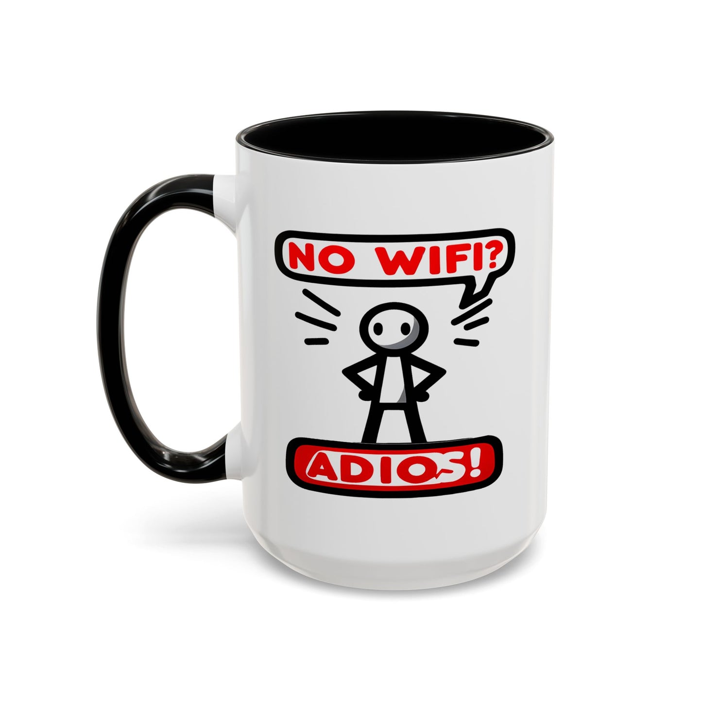 Humor Mug - No Wifi? Adios!