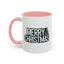 Christmas Mug - Merry Christmas White & Black Text Tree