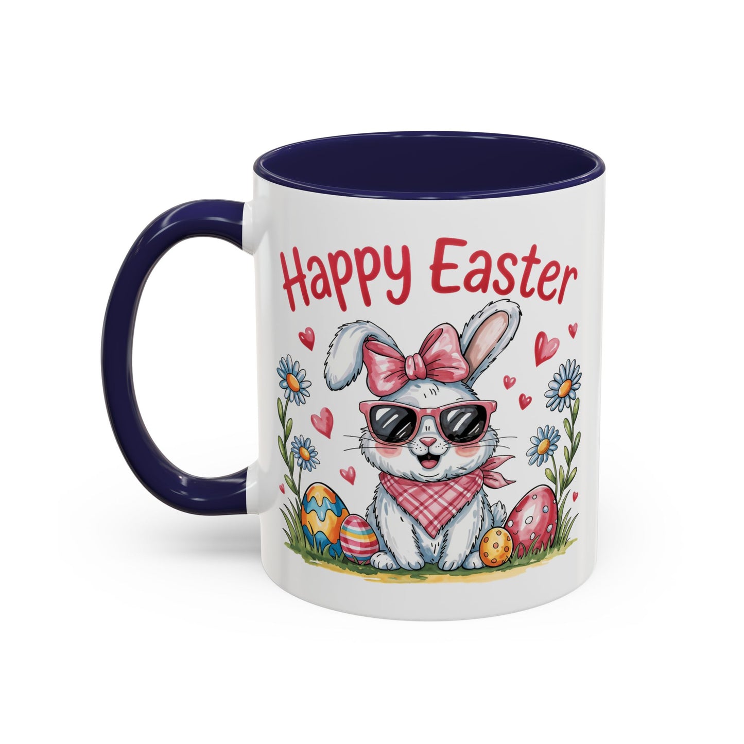 Easter Mug - Happy Easter Cool Bunny