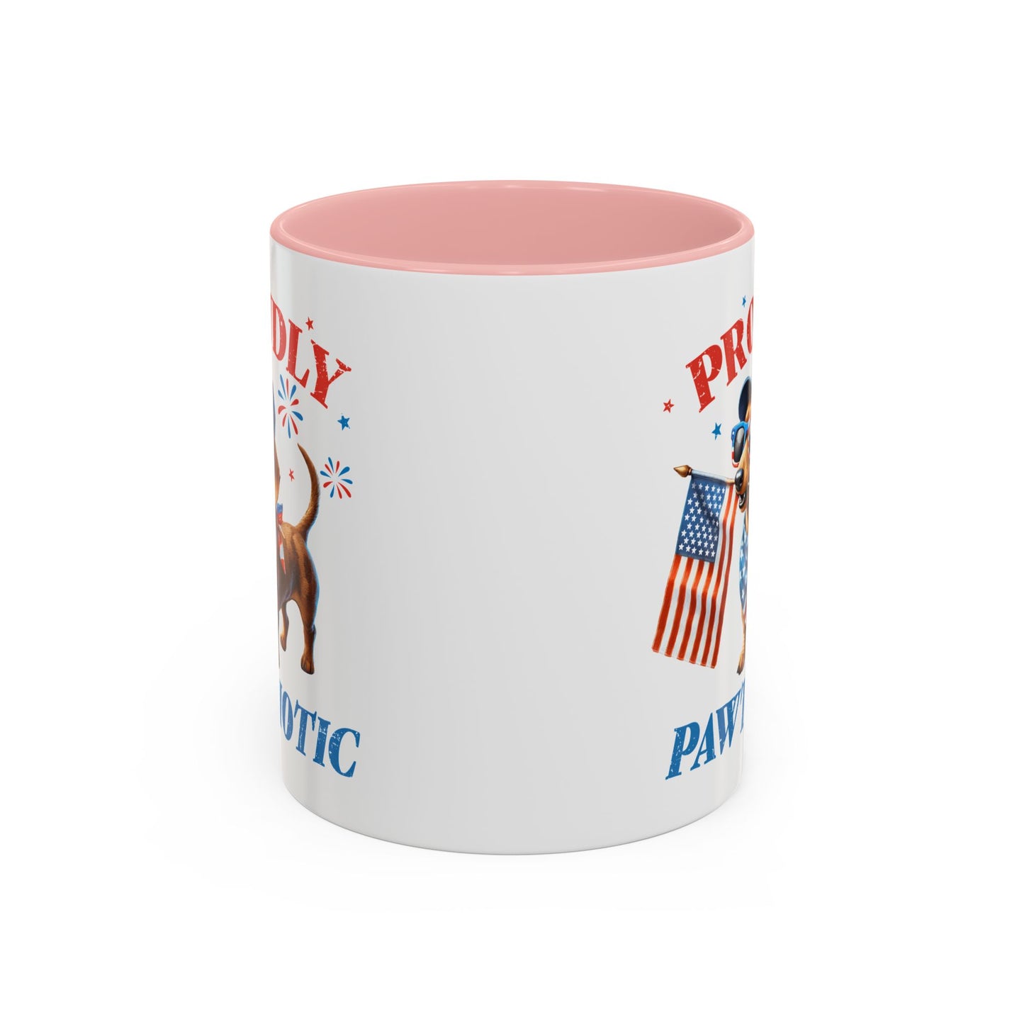 4th of July Mug - Proudly Pawtriotic Dog