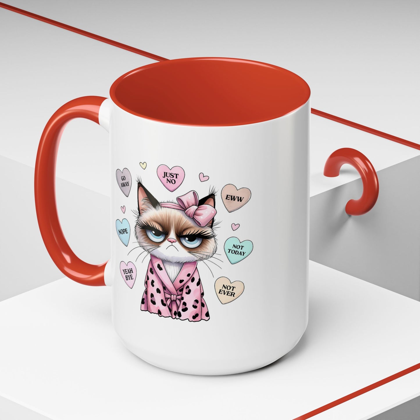 Animal Mug - Conversation Hearts