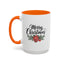 Christmas Mug - Merry Christmas Black Text Mistletoe