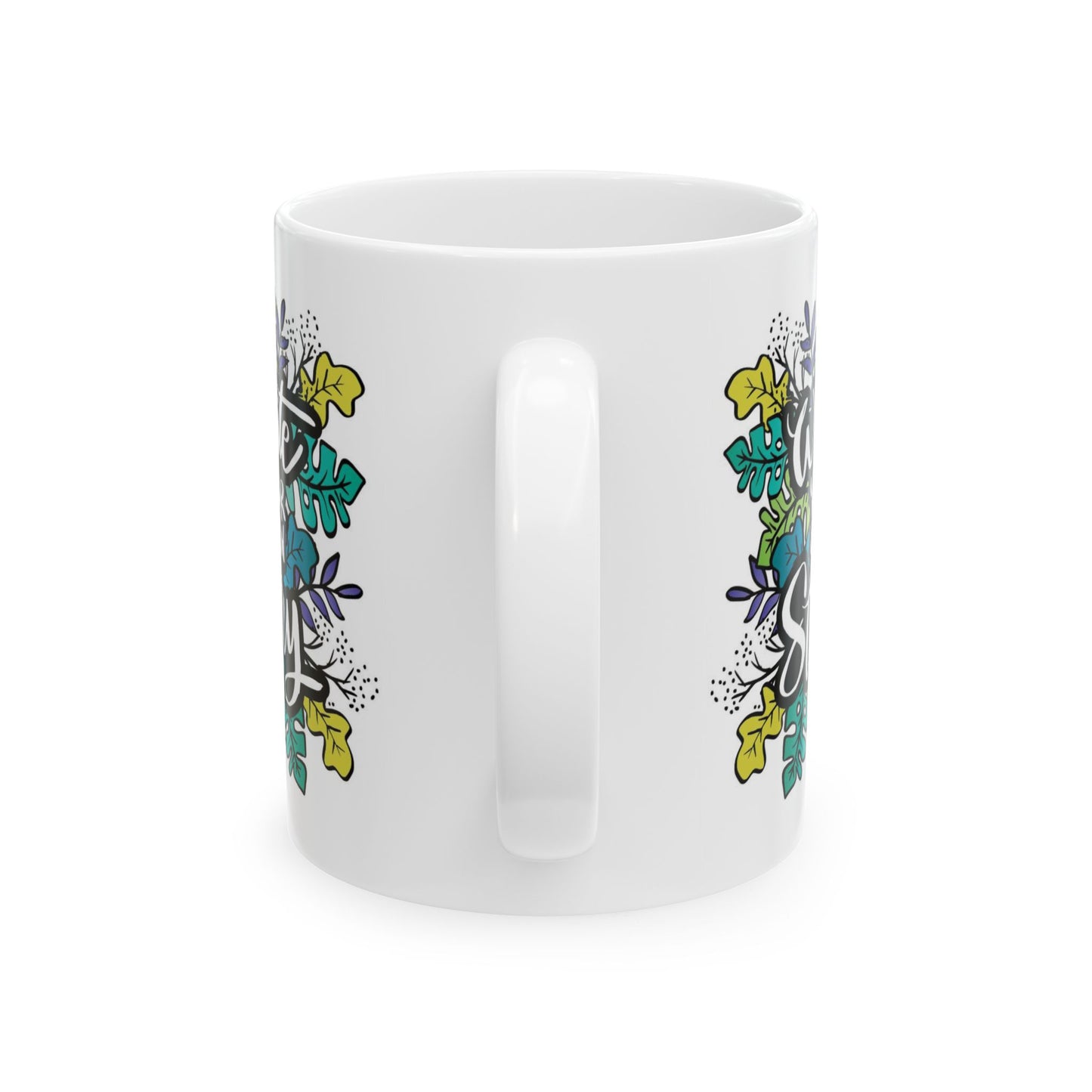 Motivation Mug - Write Your Own Story Leaves