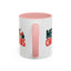 Christmas Mug - Merry Christmas Green & Red Text Santa Bag