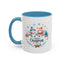 Chistmas Mug - Merry Christmas Snowman and Snowlady