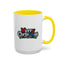 Christmas Mug - Merry Christmas White Red & Blue Text