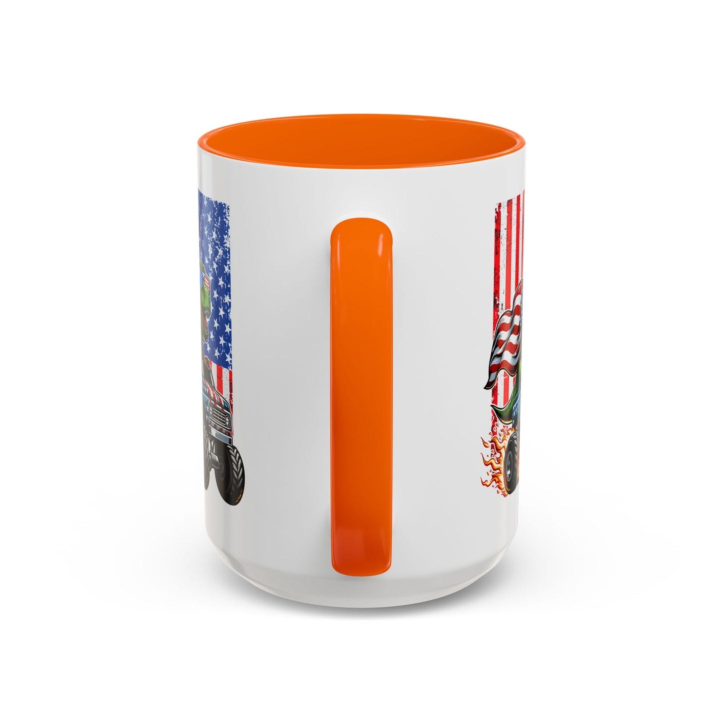 4th of July Mug - T Rex Riding Monster Truck