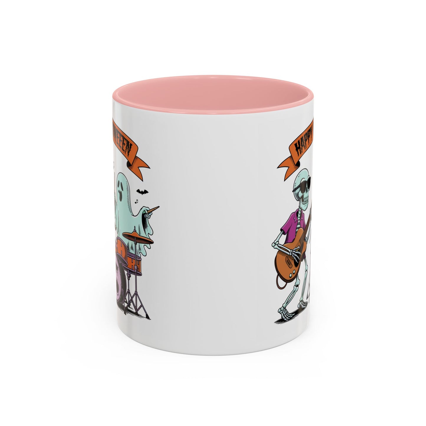 Halloween Mug - Skeleton & Ghost Band